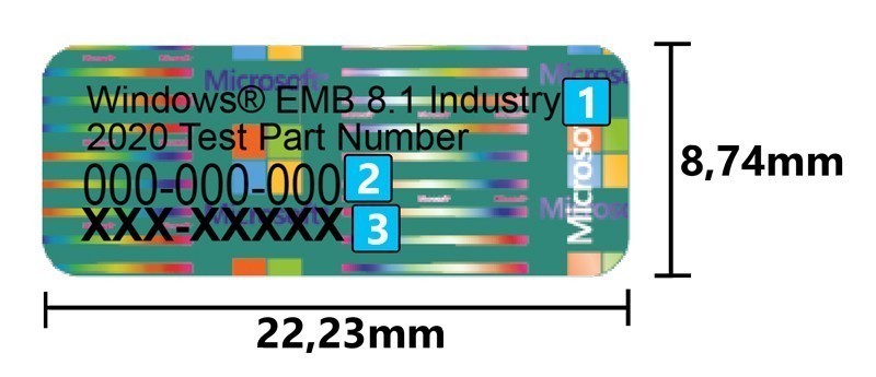 JADE COA Thumbnail sticker for Windows Embedded Standard and Compact